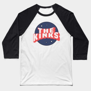 The Kinks - Colorful Layered Retro Letters Baseball T-Shirt